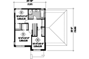 Contemporary Style House Plan - 3 Beds 1 Baths 1545 Sq/Ft Plan #25-4294 