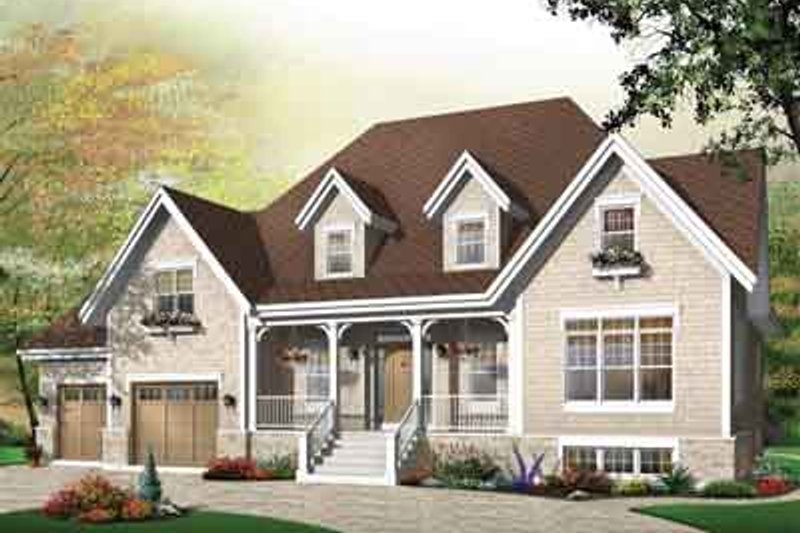Country Style House Plan - 3 Beds 2.5 Baths 3068 Sq/Ft Plan #23-655 ...