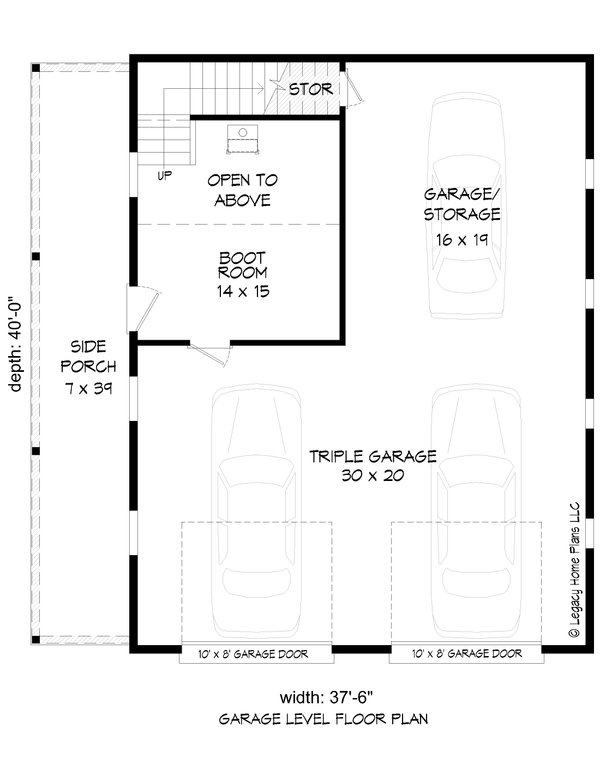 Country Floor Plan - Main Floor Plan #932-624