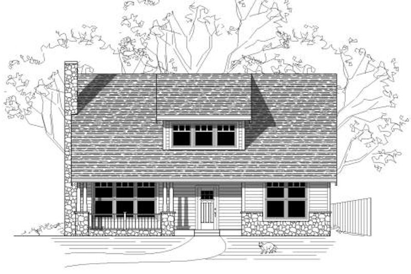 Bungalow Style House Plan - 3 Beds 2.5 Baths 2279 Sq/Ft Plan #423-24