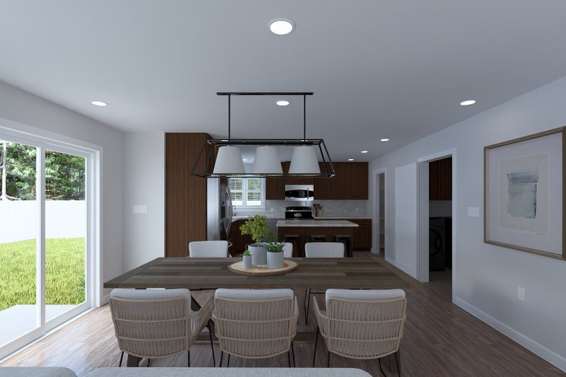 Architectural House Design - Interior - Dining Room 1 for Farmhouse House Plan #1060-374 - 3 bed, 2.5 bath