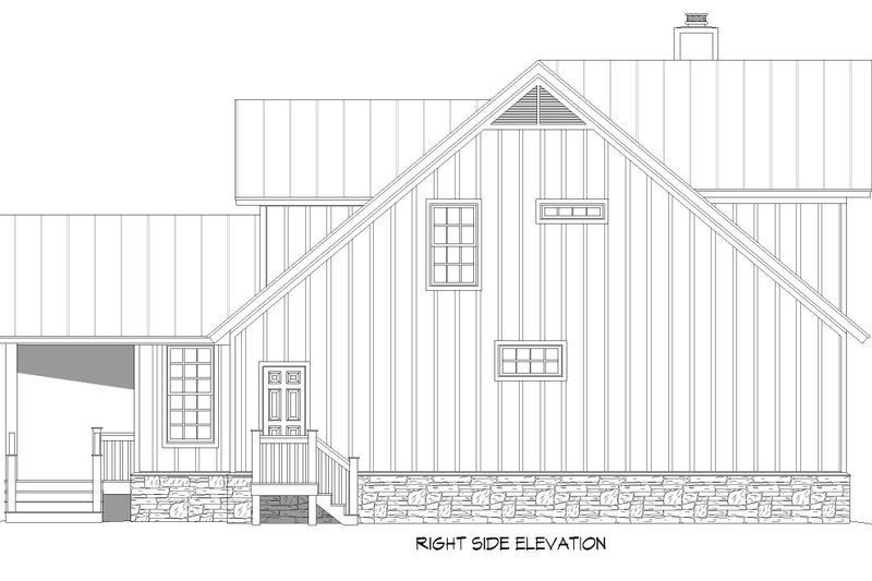Dream House Plan - Exterior - Other Elevation 1 for Farmhouse House Plan #932-701 - 3 bed, 2.5 bath