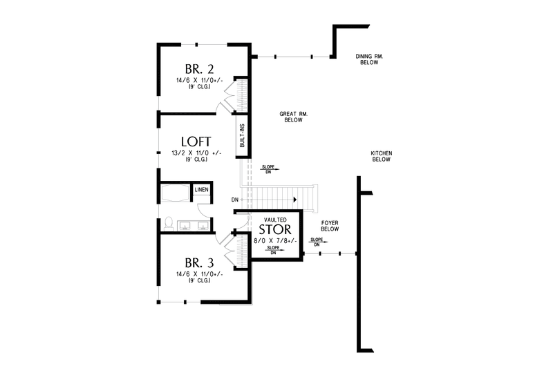 Dream House Plan - Floor Plan - Upper Floor for Contemporary House Plan #48-1168 - 3 bed, 2.5 bath