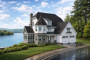 Exterior - Front Elevation 3 for Craftsman House Plan #928-34 - 3 bed, 3 bath