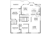 European Style House Plan - 3 Beds 2 Baths 1577 Sq/Ft Plan #18-9130 