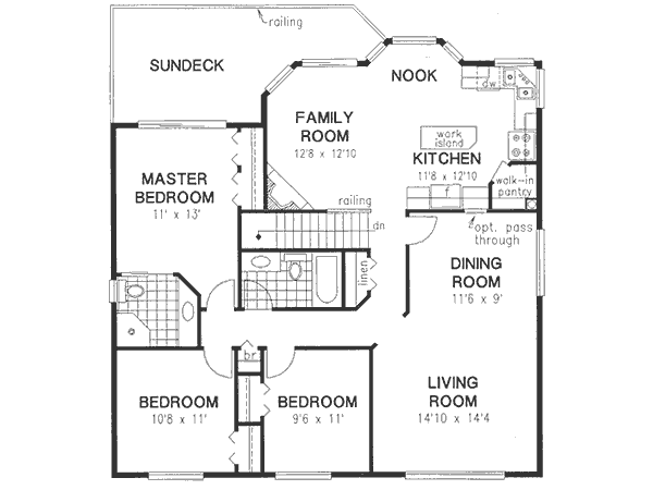 European Floor Plan - Main Floor Plan #18-9130