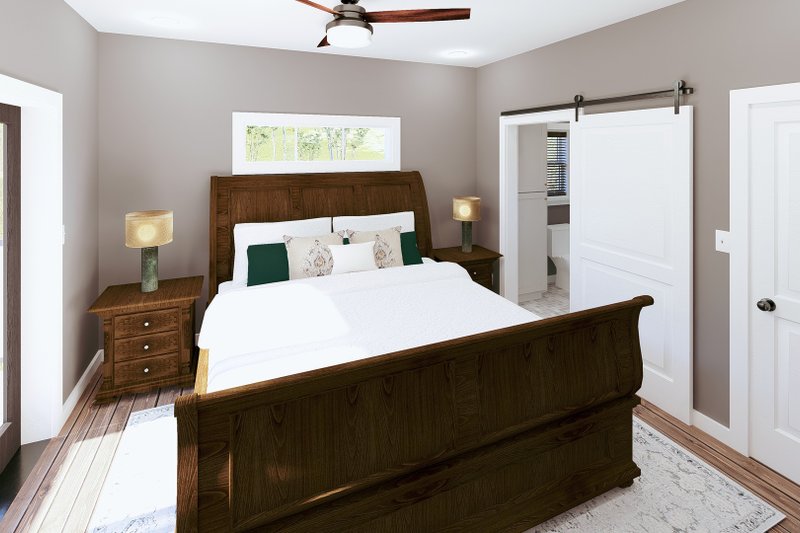 House Plan Design - Interior - Master Bedroom for Farmhouse House Plan #44-289 - 3 bed, 2 bath