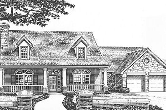 Exterior - Front Elevation for Traditional House Plan #310-621 - 4 bed, 3.5 bath