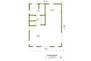 Adobe / Southwestern Style House Plan - 1 Beds 1 Baths 497 Sq/Ft Plan #1106-50 