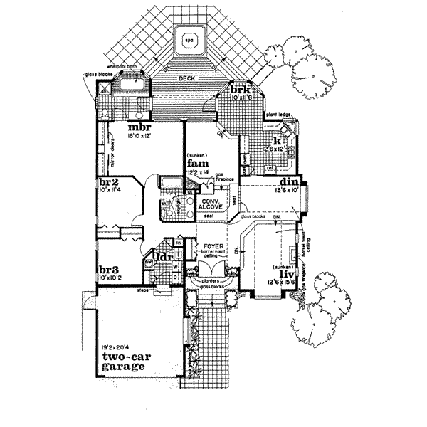 European Floor Plan - Main Floor Plan #47-434