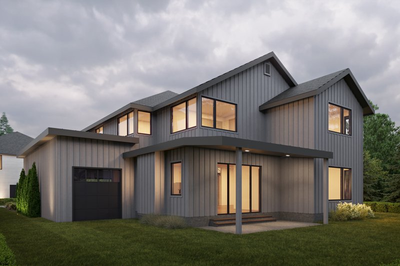 Dream House Plan - Exterior - Rear Elevation for Farmhouse House Plan #1066-244 - 5 bed, 3.5 bath