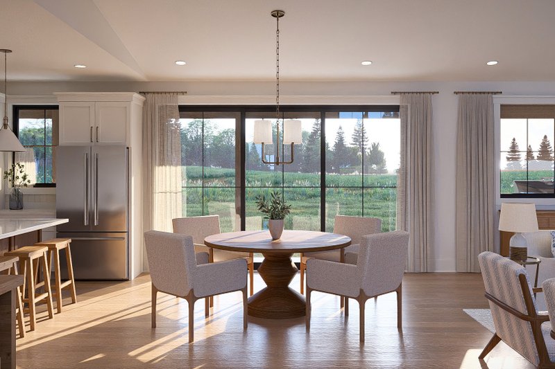 House Blueprint - Interior - Dining Room for Barndominium House Plan #455-769 - 3 bed, 2.5 bath