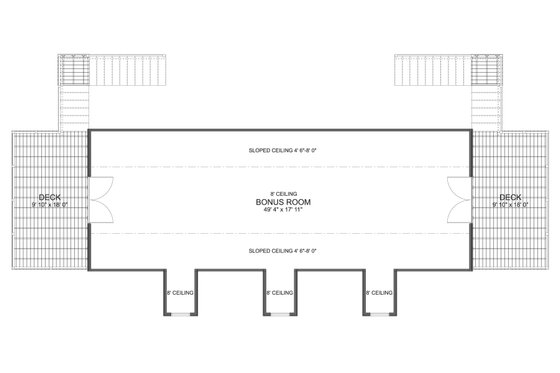 Floor Plan - Upper Floor for Traditional House Plan #1060-490, 0 bath