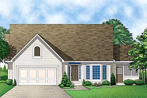 Exterior - Front Elevation for Traditional House Plan #67-247 - 3 bed, 3 bath