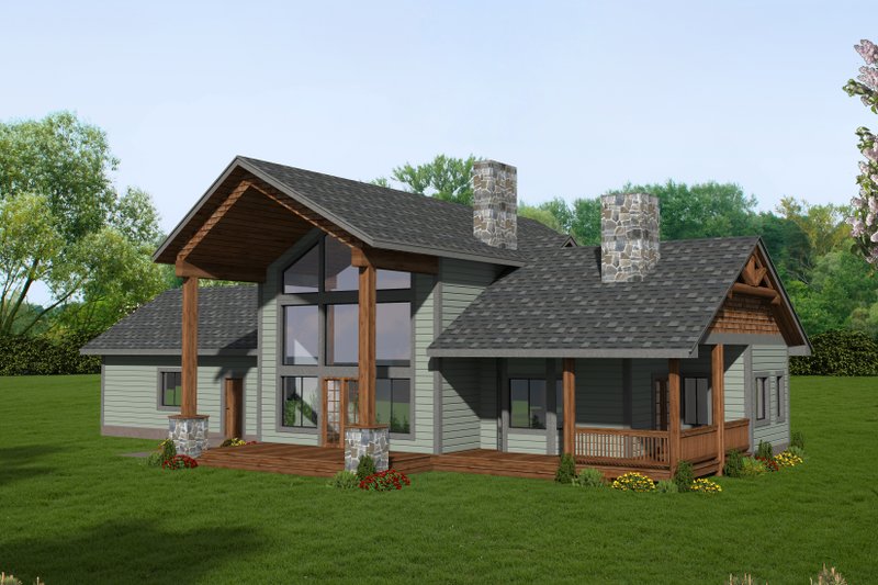 Dream House Plan - Craftsman Exterior - Front Elevation Plan #117-924