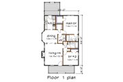Cottage Style House Plan - 2 Beds 2 Baths 1002 Sq/Ft Plan #79-134 