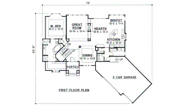 Modern Floor Plan - Main Floor Plan #67-273