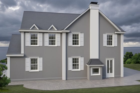Exterior - Other Elevation 2 for European House Plan #542-15 - 4 bed, 4 bath