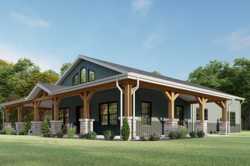 Home Plan - Exterior - Other Elevation for Barndominium House Plan #1092-34 - 3 bed, 2.5 bath