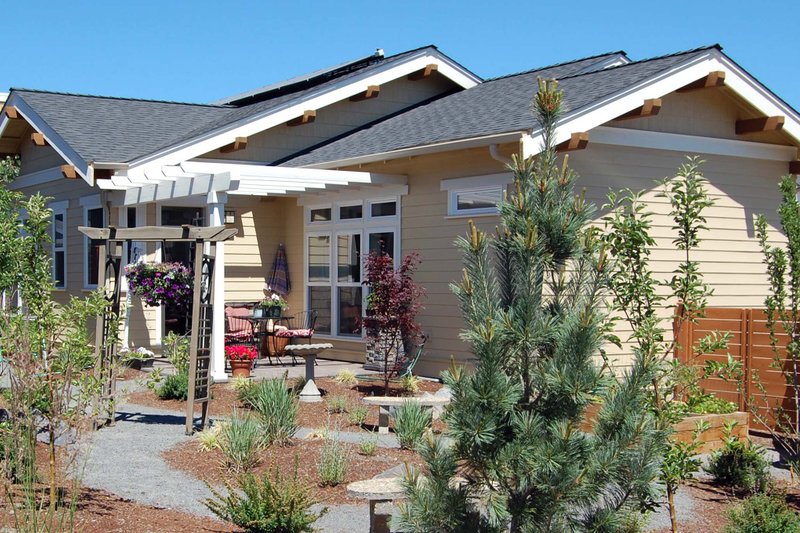 Architectural House Design - Exterior - Rear Elevation for Craftsman House Plan #895-34 - 3 bed, 2 bath