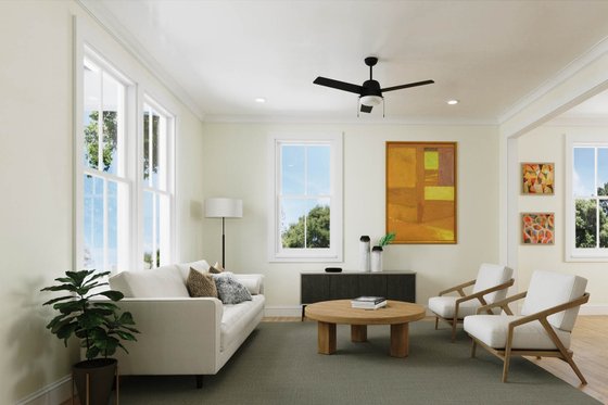 Interior - Family Room 1 for Farmhouse House Plan #461-107 - 4 bed, 3 bath