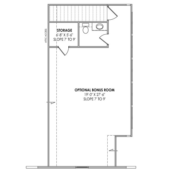 Farmhouse Floor Plan - Upper Floor Plan #1096-27