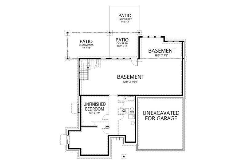 Dream House Plan - Floor Plan - Lower Floor for Contemporary House Plan #112-195 - 4 bed, 3.5 bath
