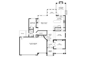 Floor Plan - Main Floor for Traditional House Plan #132-569 - 5 bed, 3 bath