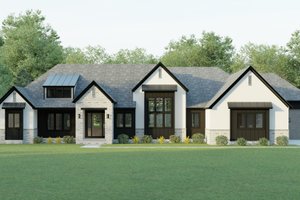 House Design - Exterior - Front Elevation for Country House Plan #1089-37 - 3 bed, 2.5 bath