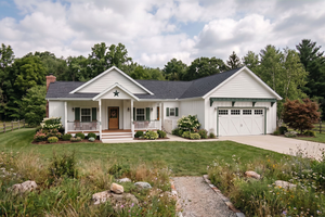 Architectural House Design - Exterior - Front Elevation for Farmhouse House Plan #1099-18 - 3 bed, 2.5 bath