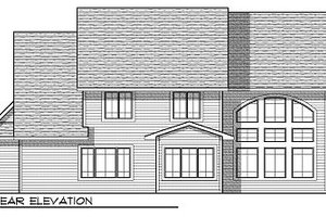 Exterior - Rear Elevation for Cottage House Plan #70-880 - 5 bed, 3 bath