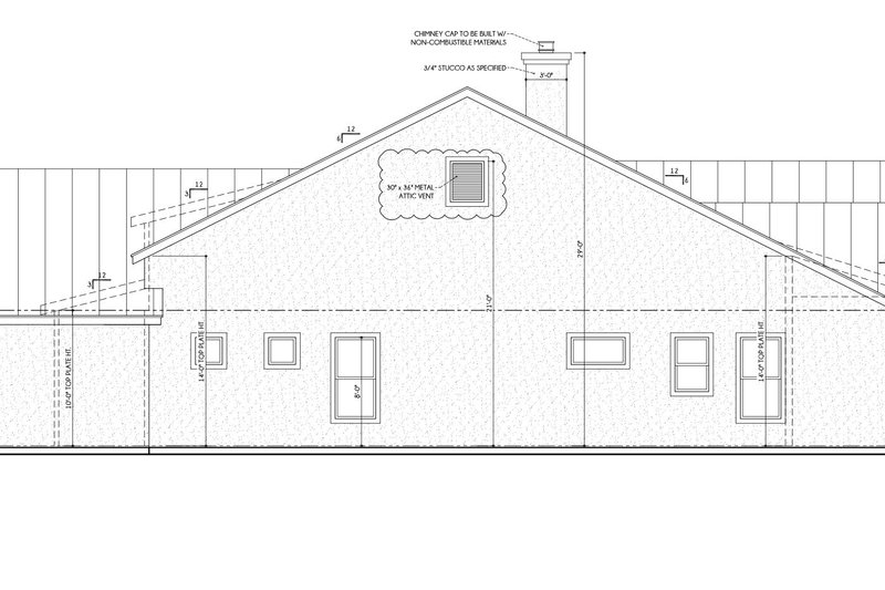 House Design - Exterior - Other Elevation for Farmhouse House Plan #1110-8 - 3 bed, 3.5 bath