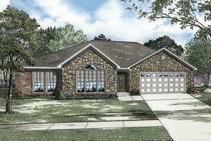 Traditional Exterior - Front Elevation Plan #17-131