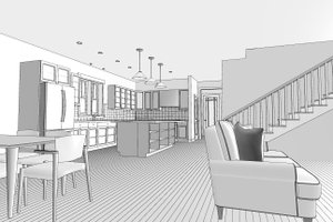 Interior - Family Room for Craftsman House Plan #461-41 - 4 bed, 3.5 bath