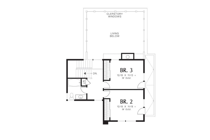 Home Plan - Floor Plan - Upper Floor for Modern House Plan #48-530 - 3 bed, 2.5 bath