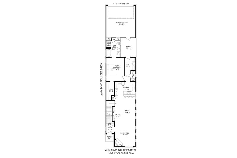 Home Plan - Floor Plan - Main Floor for Traditional House Plan #932-398 - 3 bed, 2.5 bath