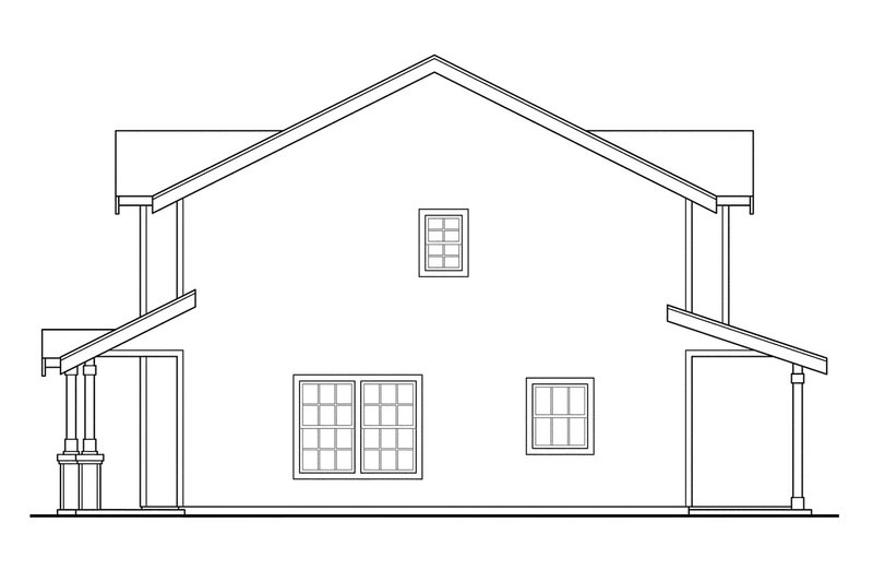 Architectural House Design - Exterior - Other Elevation 1 for Cottage House Plan #124-1075 - 4 bed, 3 bath
