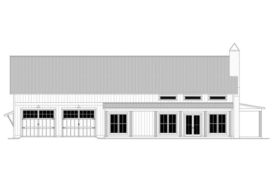 Exterior - Front Elevation 6 for Barndominium House Plan #430-386 - 3 bed, 2 bath