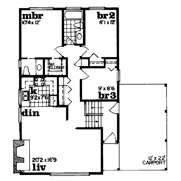 Traditional Floor Plan - Main Floor Plan #47-123