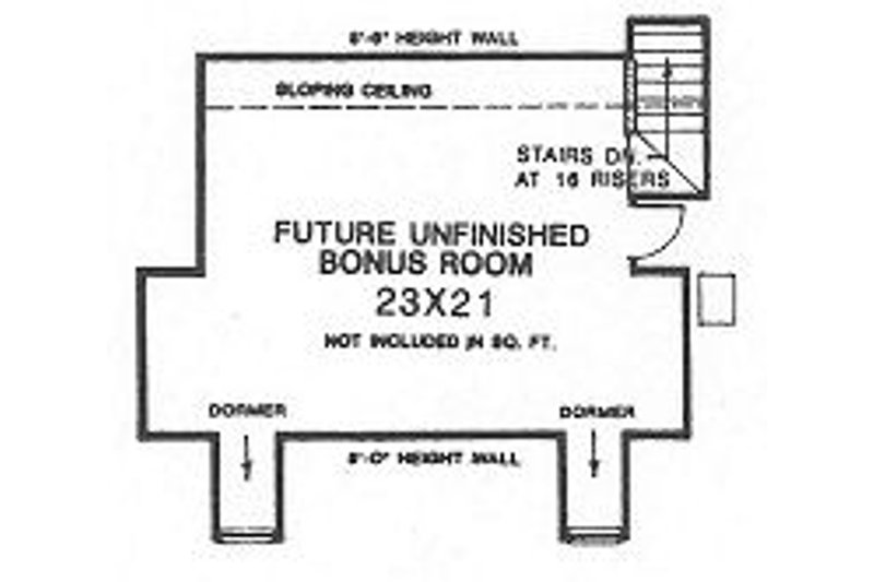 Home Plan - Floor Plan - Other Floor for European House Plan #310-618 - 4 bed, 2.5 bath