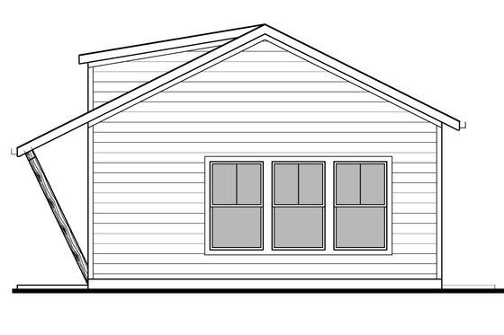 Exterior - Other Elevation for Traditional House Plan #1073-40, 1 bath