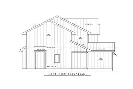 Exterior - Other Elevation for Modern House Plan #20-2542 - 3 bed, 2.5 bath