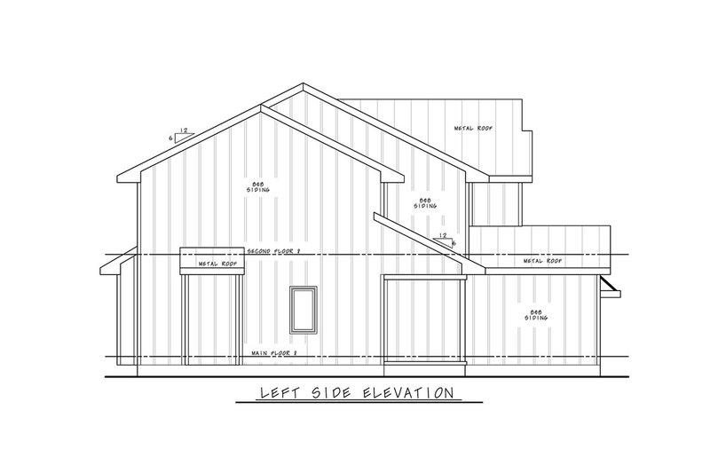 Architectural House Design - Exterior - Other Elevation for Modern House Plan #20-2542 - 3 bed, 2.5 bath