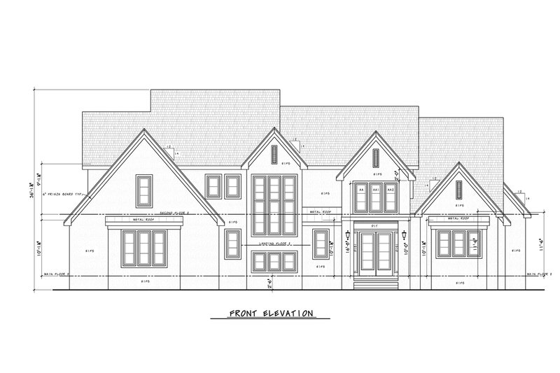 Dream House Plan - Exterior - Front Elevation 3 for Modern House Plan #20-2611 - 4 bed, 4.5 bath