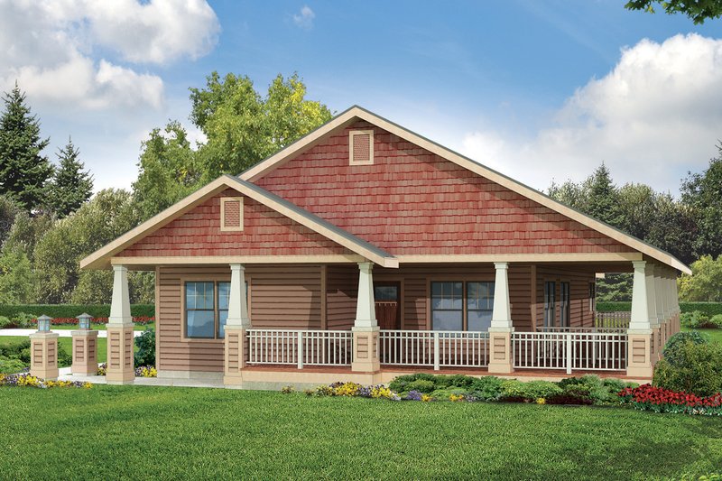 Home Plan - Cottage Exterior - Front Elevation Plan #124-950