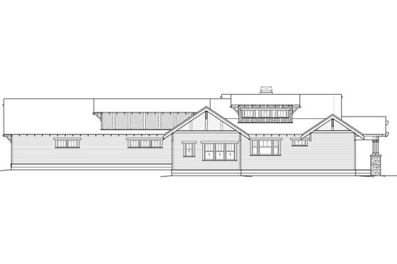Exterior - Other Elevation 1 for Craftsman House Plan #895-9 - 3 bed, 2.5 bath