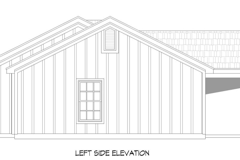 House Design - Exterior - Other Elevation for Ranch House Plan #932-571 - 3 bed, 2 bath