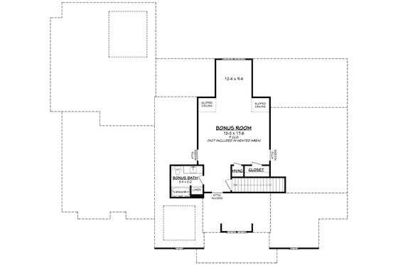 Floor Plan - Other Floor for Farmhouse House Plan #430-249 - 3 bed, 2.5 bath