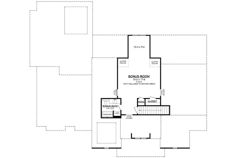 House Blueprint - Floor Plan - Other Floor for Farmhouse House Plan #430-249 - 3 bed, 2.5 bath