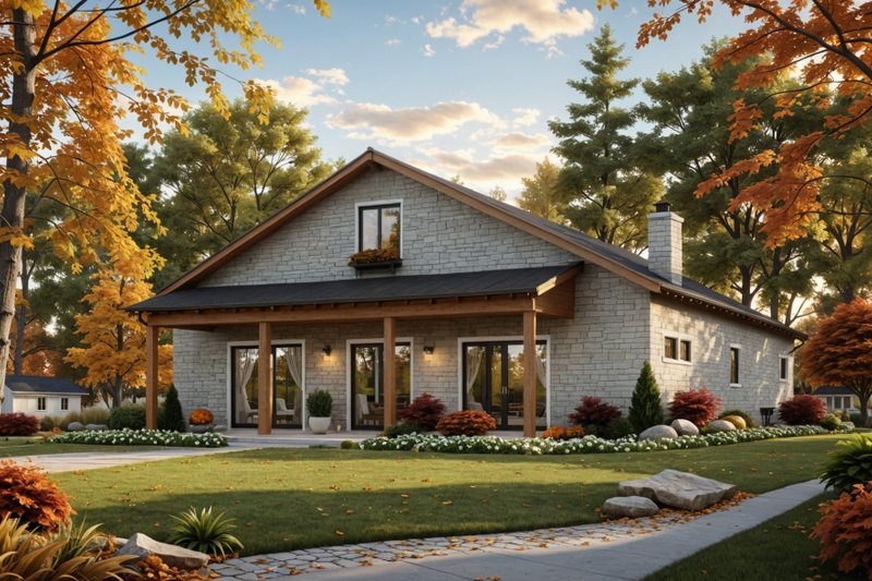 House Plan Design - Country Exterior - Front Elevation Plan #21-519